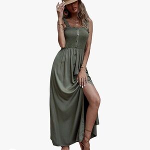 Women’s Dress, Army Green, Small
